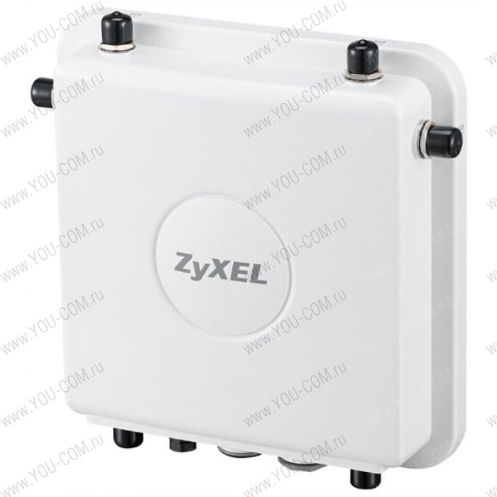 Гибридная уличная точка доступа Zyxel NebulaFlex Pro WAC6553D-E, 802.11a/b/g/n/ac (2,4 и 5 ГГц), внешние N-type антенны 3x3 (отдельно), до 450+1300 Мбит/с, 1xLAN GE, IP66, PoE only