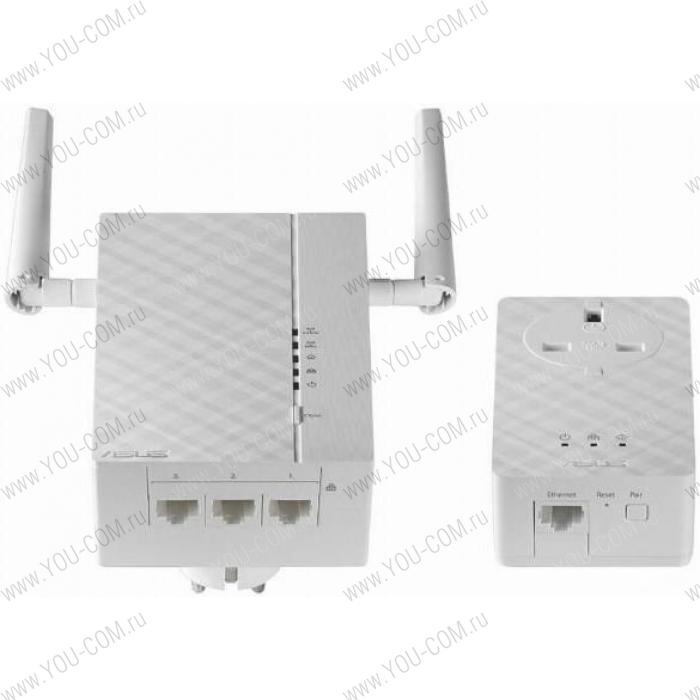 ASUS PL-AC56 // адаптер сети через розетку, до 1200Mbps Wi-Fi Powerline Extender, 802.11ac, GBT LAN ; 90IG0260-BO3100