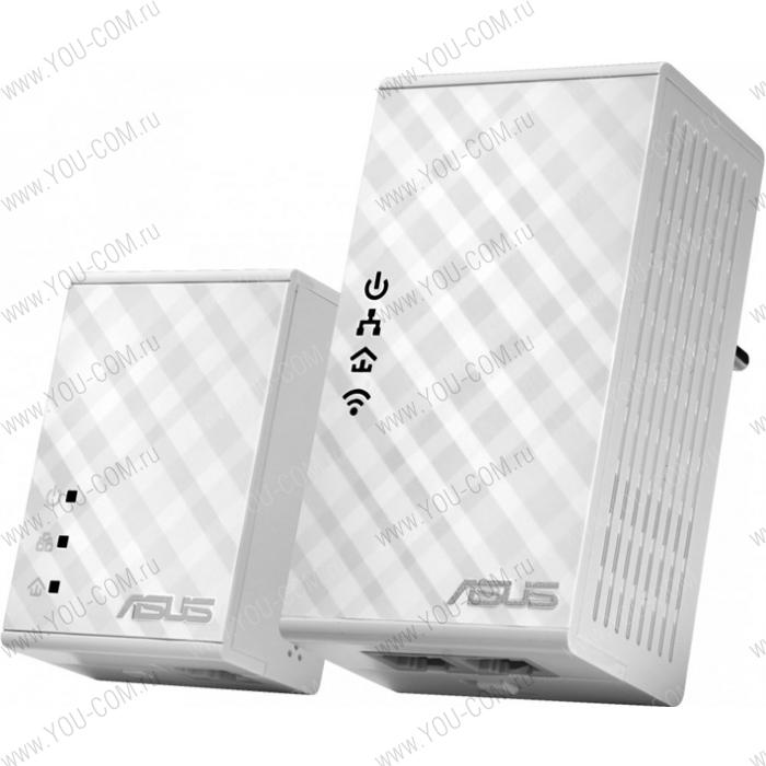ASUS PL-N12 // адаптер сети через розетку, до 300Mbps Wi-Fi Powerline Extender, 802.11n, LAN ; 90IG01V0-BO2100