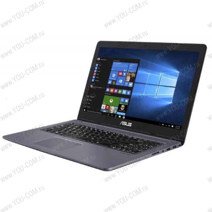 Ноутбук ASUS VivoBook Pro 15 Ultra HD N580GD-FI110R Core i5 8300H/16Gb/1TB HDD+256Gb SSD/15.6"UHD IPS AG (3840x2160)/no ODD/nVidia GeForce GTX1050 4Gb/WiFi/BT/Cam/Illum KB/Windows 10 PRO/1.99Kg/GREY_METAL