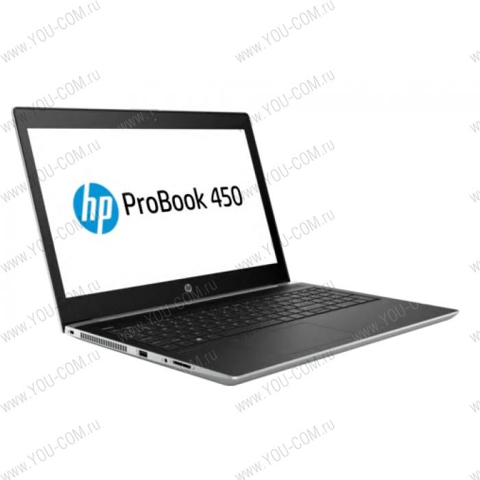 Ноутбук без сумки HP ProBook 450 G5 Core i3-8130U 2.2GHz,15.6" HD (1366x768) AG,4Gb DDR4(1),500Gb 7200,48Wh LL,FPR,2.2kg,1y,Silver,Win10Pro