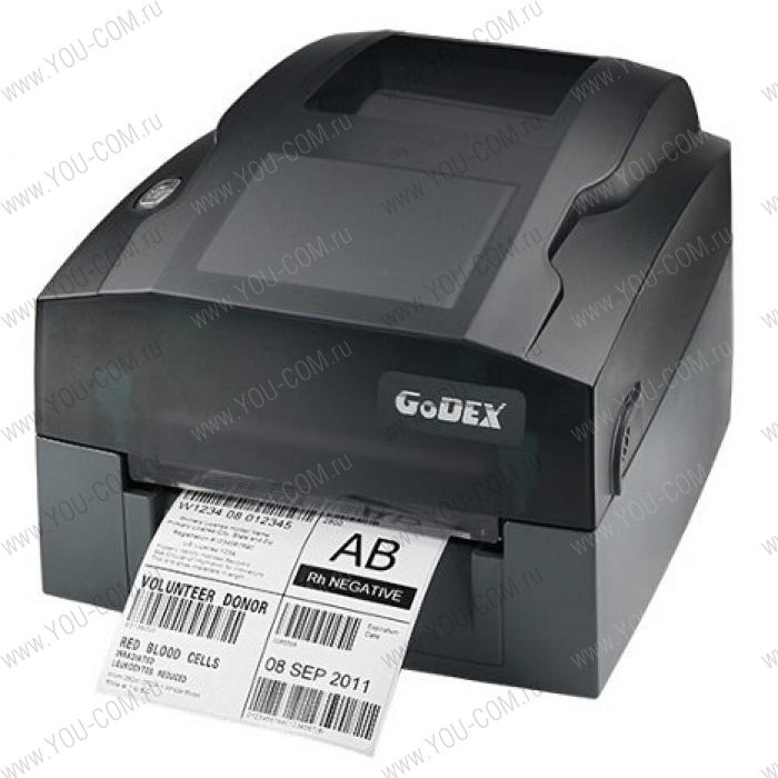 Godex TT G300UES, 203 dpi, 4 ips, 0.5 core ribbon, USB+RS232+Ethernet