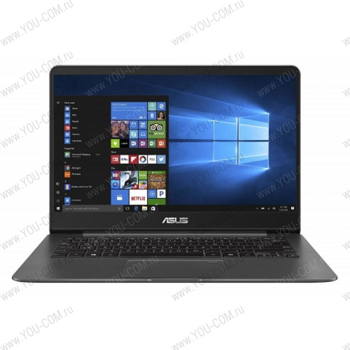 Ноутбук ASUS Zenbook UX430UA-GV505R Core i3-7100U/8Gb/256GB M.2 SSD/Intel 620/14.0"/FHD (1920x1080)/WiFi/BT/Cam/Windows 10 PRO/Illum KB/1,3kg//GREY_METAL