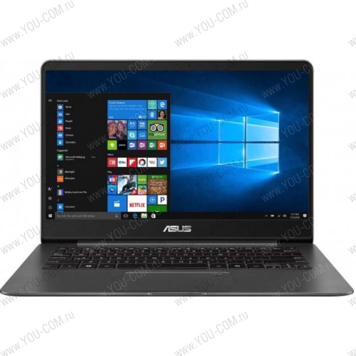 Ноутбук ASUS Zenbook UX430UN-GV043R Core i7-8550U/16Gb/512GB M.2 SSD/NVIDIA GeForce MX150 2Gb/14.0"/FHD (1920x1080)/WiFi/BT/Cam/Windows 10 PRO/Illum KB/1,3kg//Grey_METAL/Optical Mouse+Sleeve