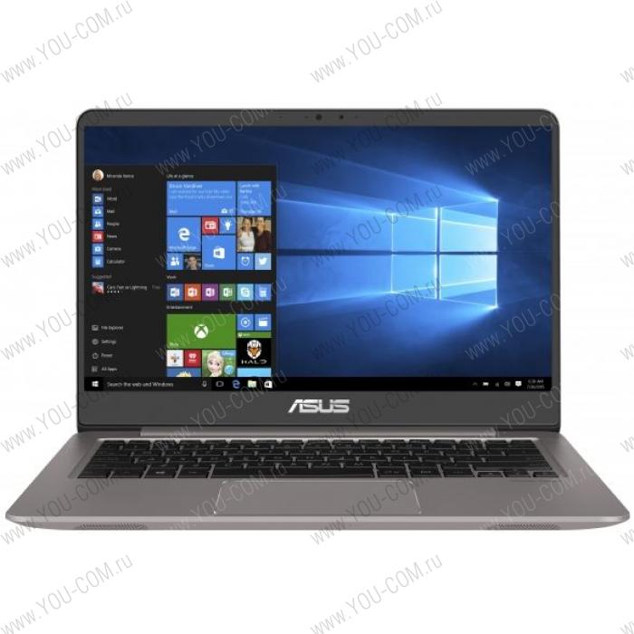 Ноутбук ASUS Zenbook UX430UA-GV452R Core i7 8550U/8Gb/256GB M.2 SSD/Intel 620/14.0"/FHD AG IPS(1920x1080)/WiFi/BT/Cam/Windows 10 PRO/Illum KB/1,3kg/Blue_metal/Optical mouse+Sleeve