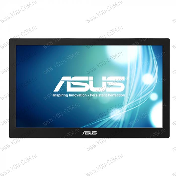 Монитор ASUS 15.6" MB168B USB-Portable Monitor, LED, 1366x768, 11ms, 200cd/m2, 500:1, 90°/65°, USB 3.0x1, Pivot Auto-Rotate, Ultra-slim, 0.8Kg, Smart Case, Silver + Black, 90LM00I0-B01170