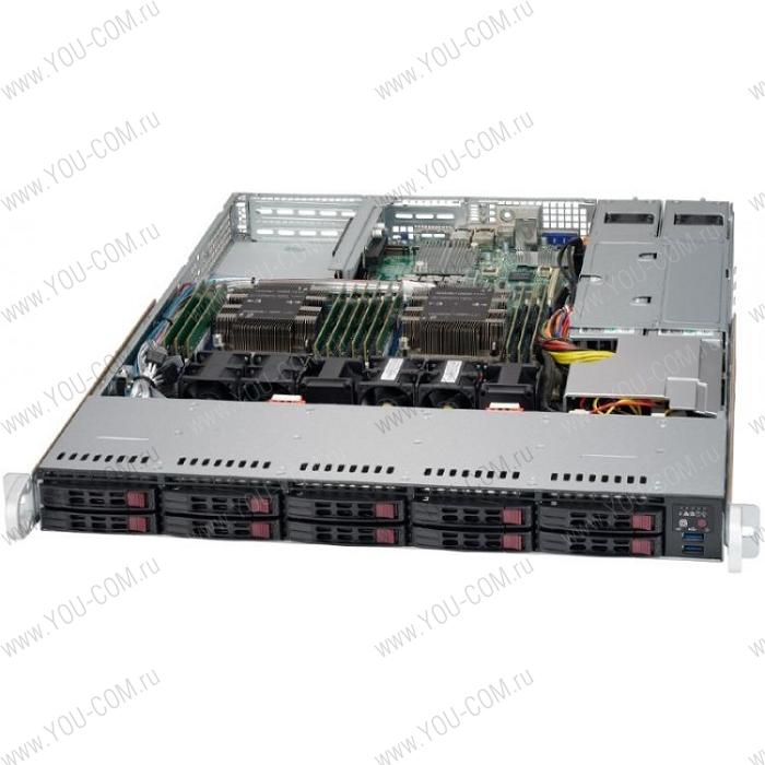 Серверная платформа Supermicro SuperServer 1U 1029P-WTRT noCPU(2)Scalable/TDP 70-165W/ no DIMM(12)/ SATARAID HDD(10)SFF/ 2x10GbE/ 2xFH, 1xLP, M2/ 2x750W