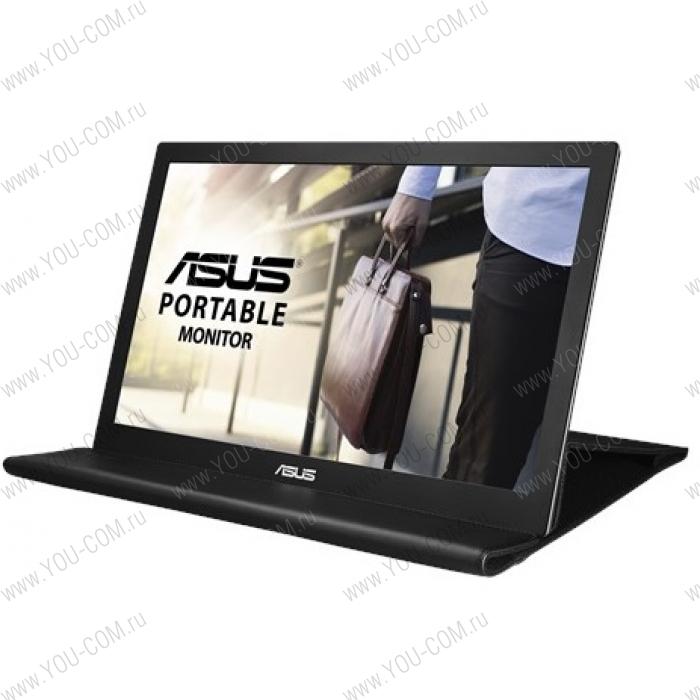 Монитор ASUS 15.6" MB169B+ USB-Portable Monitor, LED, 1920x1080, 14ms, 250cd/m2, 600:1, 160°/160°, USB 3.0x1, Pivot Auto-Rotate, Ultra-slim, 0.8Kg, Smart Case, Dark Grey, 90LM0183-B01170