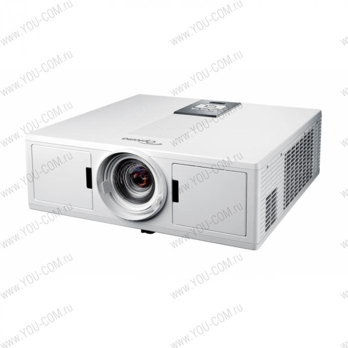 Лазерный проектор Optoma ZW500T DLP,WXGA(1280*800);5000 ANSI lumens;300000:1;LensShift H+/-10%;V+20/-10%;HDMIx1;VGA x1;AudioIN x1;Mic x1;VGA Out x1;AudioOut x1;RS232;RJ45;HDBaseT;;USB A(1,5A);USB B;12V Trigger;2 x10W;28dB;10,7kg; БЕЛЫЙ (E1P1A1AWE1Z1)