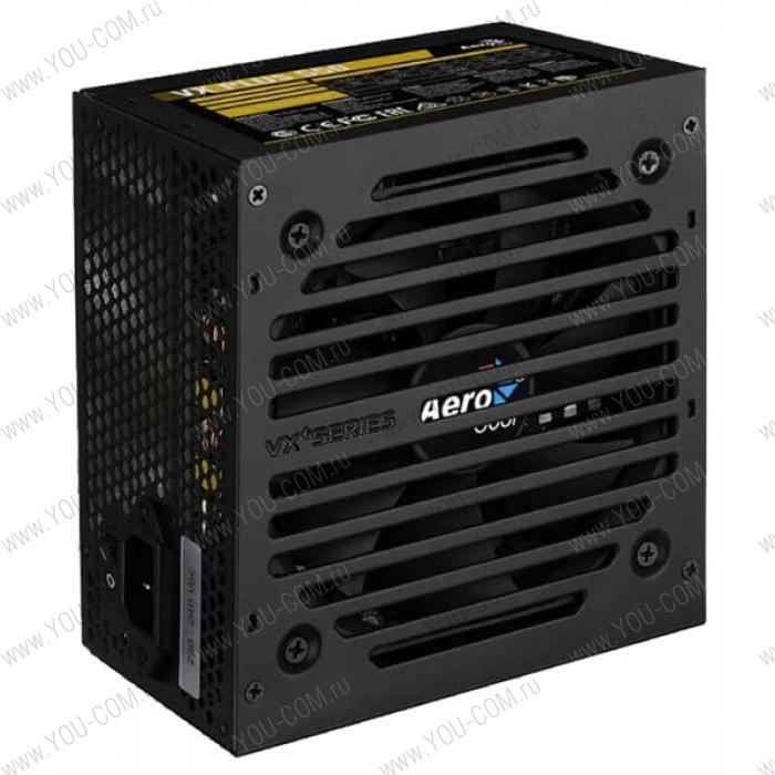 Блок питания Aerocool 550W Retail VX PLUS 550 ATX v2.3 Haswell, fan 12cm, 500mm cable, power cord, 20+4P, 4+4P, PCIe 6+2P x1, PATA x 3, SATA x3, FDD