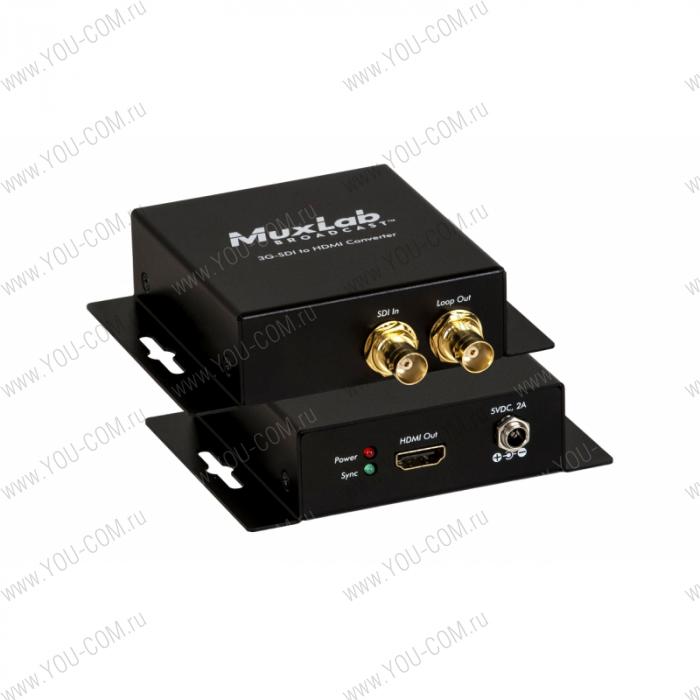 Преобразователь сигнала  MuxLab 3G-SDI to HDMI Converter