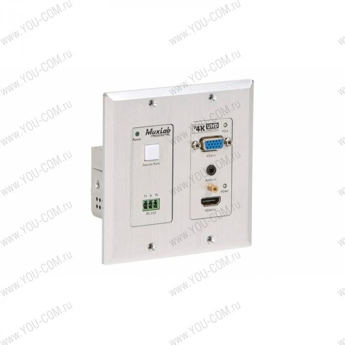 Передатчик MuxLab HDMI – VGA/Audio Wall-Plate Transmitter