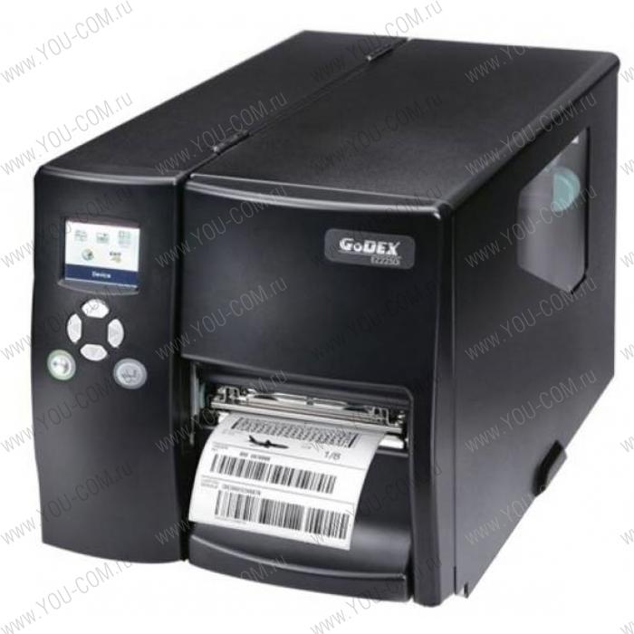 Godex EZ-2350i+, 300 DPI, 5 ips, Color LCD, 1" core, RS232/USB/TCPIP+USB HOST
