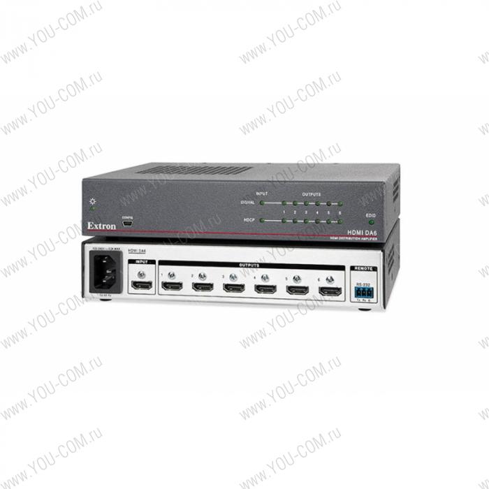Усилитель-распределитель [60-1609-01] Extron DA6 HD 4K PLUS