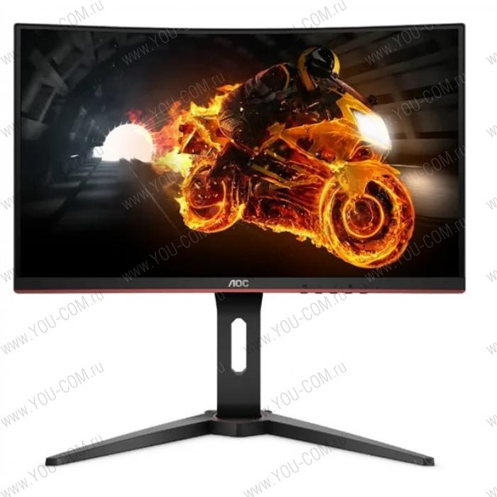 Монитор 23,6" AOC C24G1 1920x1080 CURVED MVA WLED 16:9 1ms VGA 2*HDMI DP 3000:1 50M:1 178/178 250cd Speakers HAS Swiwel Black/Red