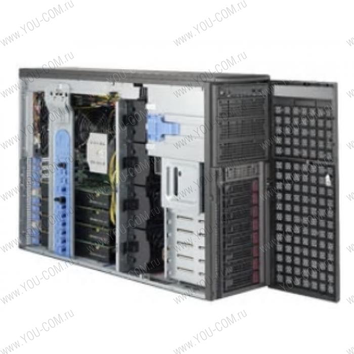 Серверная платформа Supermicro SuperWorkstation GPU 4U 7049GP-TRT noCPU(2)2nd Gen Xeon Scalable/TDP 70-205W/ no DIMM(16)/ SATARAID HDD(8)LFF/ 2x10GbE/ 7xFH, M2/ 2x2200W