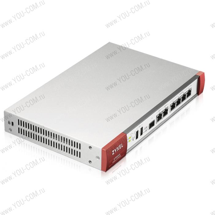 Межсетевой экран Zyxel ATP200, Rack, 3xWAN GE (2xRJ-45 и 1xSFP), 4xLAN/DMZ GE, 2xUSB3.0, AP Controller (8/40), беcшумный (без вентилятора), NebulaFlex Pro, с подпиской Gold на 1 год (AS, AV, CF, IDP/D