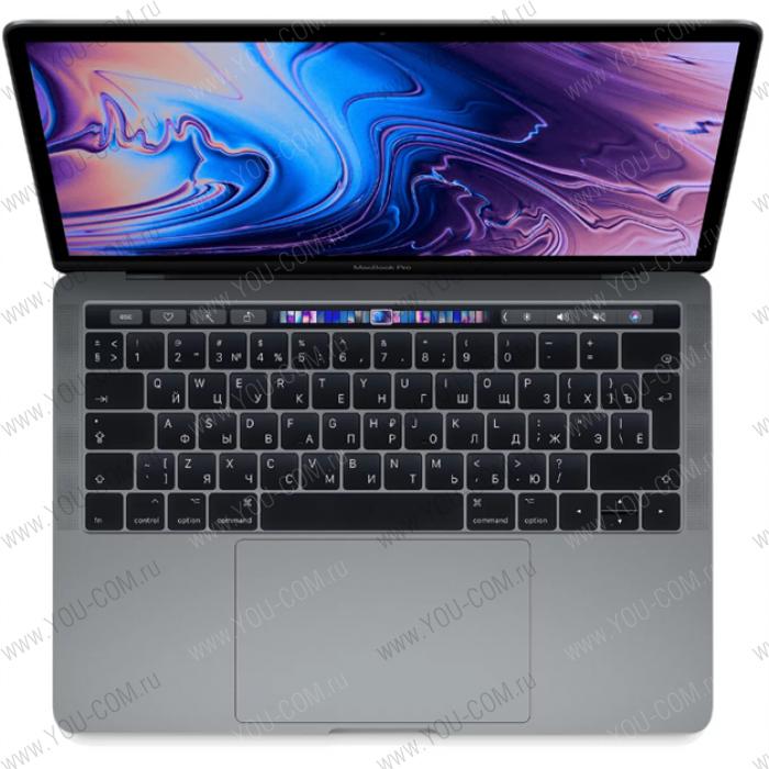 Ноутбук Apple 13-inch MacBook Pro, Touch Bar: 8-gen Intel i5 Q-core 2.3(up to 3.8)GHz, 8GB, 256GB SSD, Intel Iris Plus 655, Space Grey