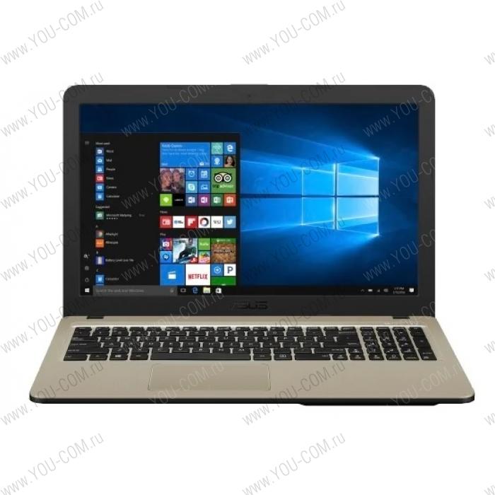 Ноутбук ASUS Vivobook XMAS X540MA-GQ064T Celeron N4000/4Gb/500Gb HDD/15.6"HD (1366x768)/no ODD/WiFi/BT/Cam/Windows 10 Home/2Kg/Black