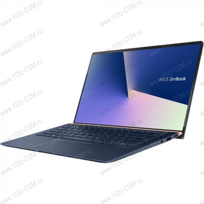 Ноутбук ASUS Zenbook 14 UX433FN (BX433FN-A5183R) Core i7 8565U/16Gb/512GB M.2 SSD/NVIDIA GeForce MX150 2Gb/14.0"FHD (1920x1080)/WiFi/BT/Cam infra 3D/Windows 10 PRO/Illum KB/1,1kg/Royal_Blue