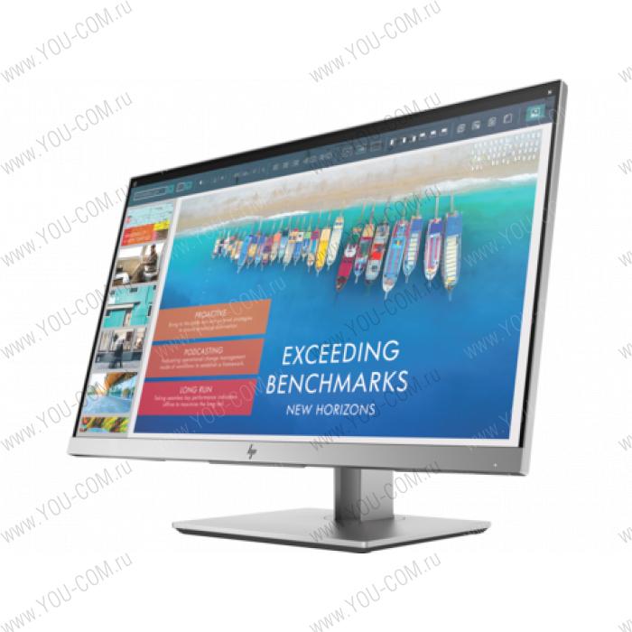 Монитор HP EliteDisplay E243d 23 Docking Monitor 1920x1080, 16:9, IPS, 250 cd/m2, 5ms, USB-C, USB-B, VGA, HDMI, DisplayPort out, RJ-45, Pop-up webcam, daisy chain, USB 3.1x3, height, tilt, swiv, pivot, Bl&Sl