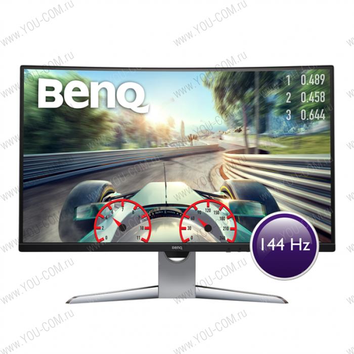 Монитор BENQ 31,5" EX3203R VA LED, изогнутый 2560x1440 4ms 400cd/m2 20M:1 178°/178° HDMI  DP1.2 2*USB 3.0 Tilt HAS Grey