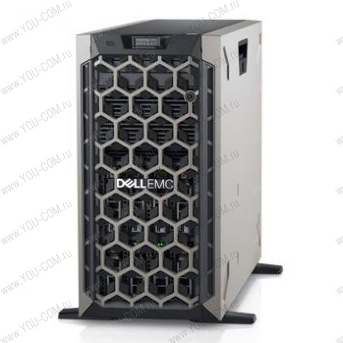 Сервер Dell PowerEdge T440 Tower/ 1xSilver 4110/ 1x16Gb RDIMM 2666/ PERC H730P+ 2Gb/1x1Tb SATA 7.2k/ UpTo(8)LFF HDD/DVDRW/iDRAC9 Ent/ 2xGE/ 2x495W/Bezel/3YBWNBD