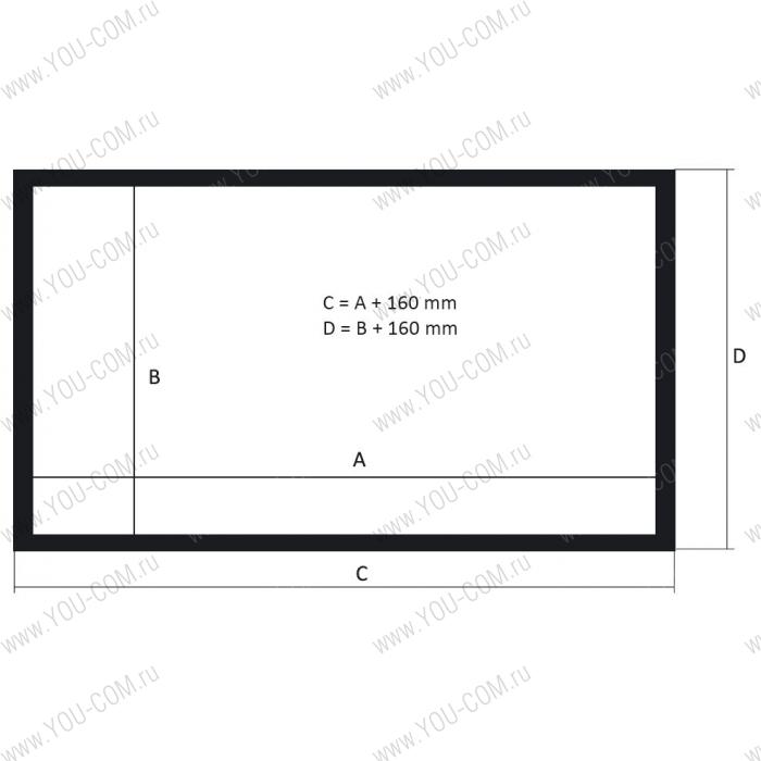 Kauber Frame Velvet Cinema, 117” 16:9 146x260 Microperf MW