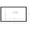 Kauber Frame Velvet Cinema, 117” 16:9 146x260 Microperf MW