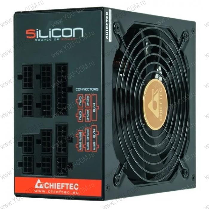 Блок питания Chieftec Silicon SLC-850C (ATX 2.3, 850W, 80 PLUS BRONZE, Active PFC, 140mm fan, Full Cable Management) Retail