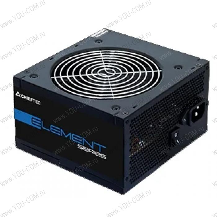 Блок питания Chieftec Element ELP-500S Bulk (ATX 2.3, 500W, 85 PLUS, Active PFC, 120mm fan) OEM