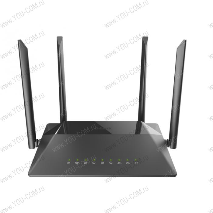 D-Link DIR-842/RU/R1A, Wireless AC1200 Dual-Band Router with 1 10/100/1000Base-T WAN port and 4 10/100/1000Base-T LAN ports.802.11b/g/n compatible, 802.11AC up to 866Mbps,1 10/100/1000Base-T WAN port