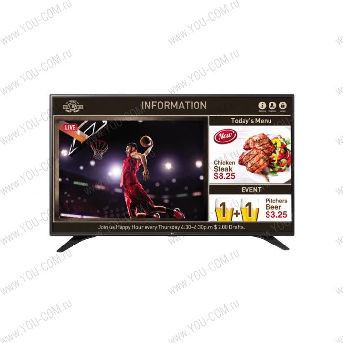 Коммерческий телевизор LG 55" 55LV640S Размер экрана 55 ",   LED,  ЖК,  Разрешение 1920 × 1080 (FHD),  Яркость 400 кд/м²,  T2-тюнер, Smart TV, Wi-Fi, LAN,  DVB-T2 (эфирное),  DVB-C (кабельное),  DVB-S2 (спутниковое)