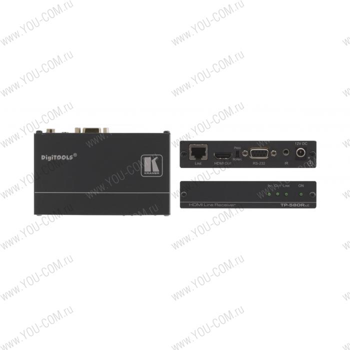 [TP-580RXR]Приёмник сигнала HDMI, RS-232 и ИК из кабеля витой пары (TP), до 180 м