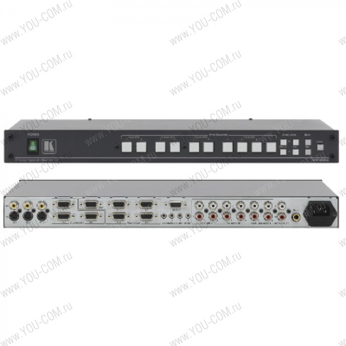 Презентационный коммутатор 2х1 CV, YC, YUV, 4x1 VGA и звуковых стереосигналов, 310/310/380/400 МГц (CV/YC/YUV/VGA)