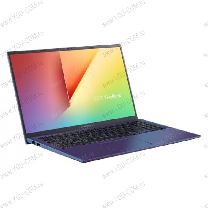 Ноутбук ASUS VivoBook 15 X512UF-BQ134T i5 8250U/8Gb/256Gb M.2 SSD/15.6" IPS FHD AG (1920x1080)/no ODD/NVIDIA GeForce MX130 2Gb/WiFi/BT/Cam/Windows 10 Home/1.6Kg/PEACOCK BLUE/USB3.0 to RJ45 cable