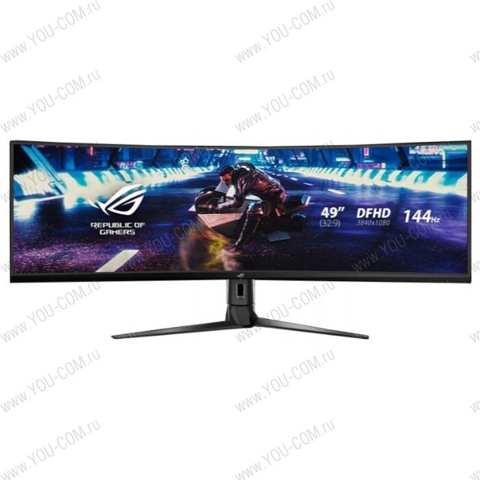 Монитор ASUS 49" ROG Strix XG49VQ VA LED изогнутый 3840x1080, 4ms, 450cd/m2, 178°/178°, 3000:1, HDMI*2, DP, USB-Hub, 144Hz, HDR, колонки, FreeSync, Tilt, Swivel, HAS, VESA, Black, 90LM04H0-B01170