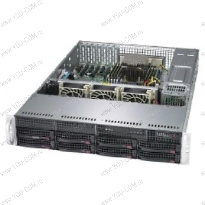Supermicro A+ Server 2U 2013S-C0R Single AMD EPYC version 1/ no memory(8)/ Broadcom 3008/ no HDD(8)LFF/ 2xGE/ 2x740W