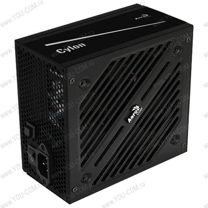 Блок питания Aerocool 600W Retail Cylon 600W, ATX v2.4, сертификат 80+, 13 режимов RGB-подсветки, 20+4P x1, 4+4P x1, PCIe 6+2P x2, PATA x3, SATA x5