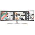 Монитор LG 49" 49WL95C-W IPS LED изогнутый 5120x1440, 5ms, 350cd/m2, 1200:1 (Mega DCR), 178°/178°, 2*HDMI, USB-hub, DP, колонки 20Wx2, HAS, Pivot, Tilt, VESA, Silver-White