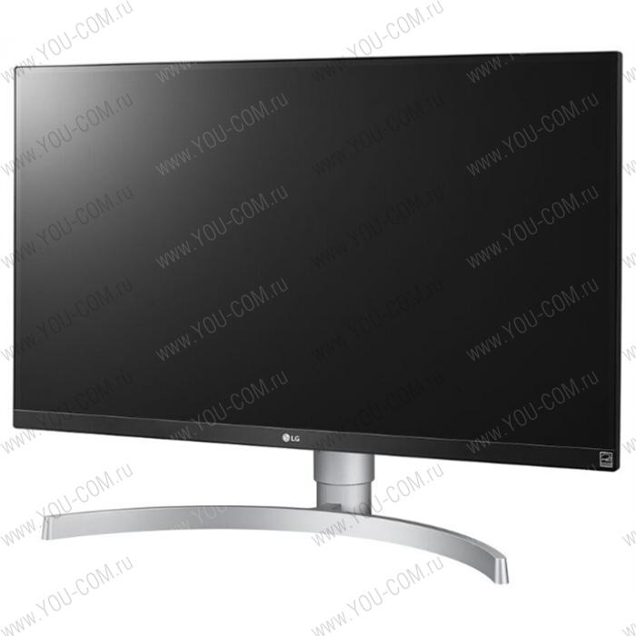 Монитор LG 27" 27UL650-W IPS LED 4K, 3840x2160, 5ms, 350cd/m2, Mega DCR, 178°/178°, 2*HDMI, DisplayPort, HDR 400, 60Hz, FreeSync, Headph.Out, HAS, Pivot, Tilt, VESA, Silver-White