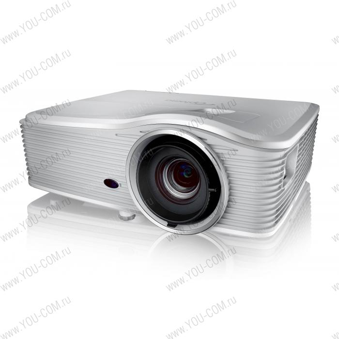 Проектор Optoma WU615T Full 3D; DLP, WUXGA(1920*1200), 6500 ANSI Lm,10 000:1; Lens Shift V:+20%, -10%, H:+/-10%; HDMI 1.4 x2;DisplayPort; VGA x2;S-Video;Composite;Audio IN RCA/3,5mm;VGAOut x1;USB(A)-пит;USB(B)-серв;+12V;RJ45-HDBaseT; RS232; 6,4кг.