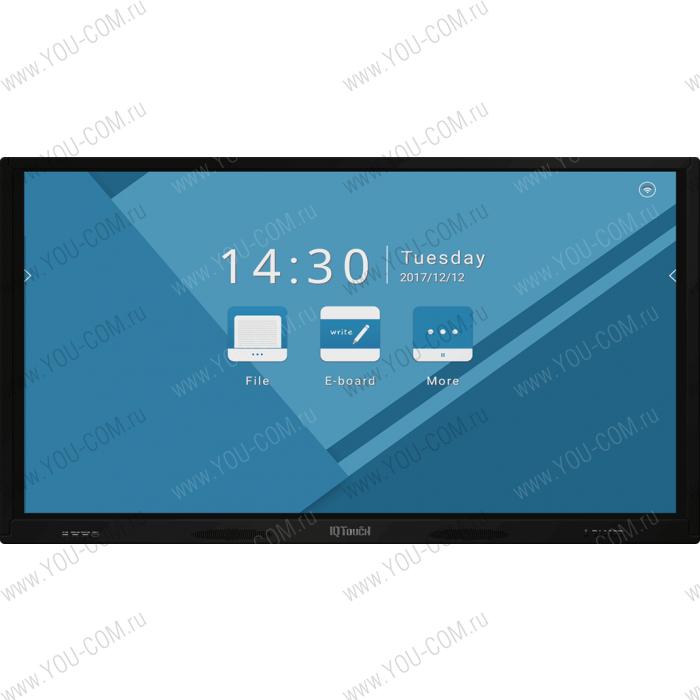 Интерактивная панель [IQTouchScreen LEO65MD] IQBoard IQTouch Candy 65" PRO 4K, антибликовое закаленное стекло, 10 касаний, на ОС Android