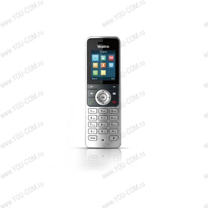 DECT-телефон [W53H] Yealink Дополнительная трубка для DECT-SIP-станций Yealink W52P, Yealink W53P, Yealink W60P. Цветной LCD-экран 1.8"