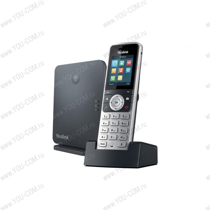 DECT-телефон [W53P] Yealink Комплект из базовой станции и беспроводной трубки W53H, до 8 трубок Yealink W52H/ W53H/W56H