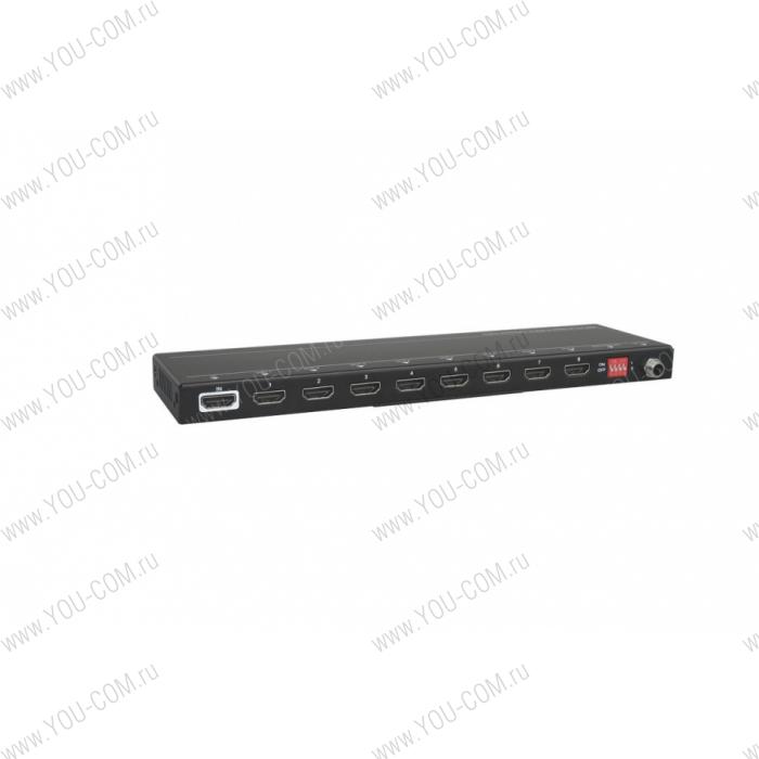 Усилитель-распределитель HDMI 1х8, ver. 2.0, 4K HDR [SMI-18-2]