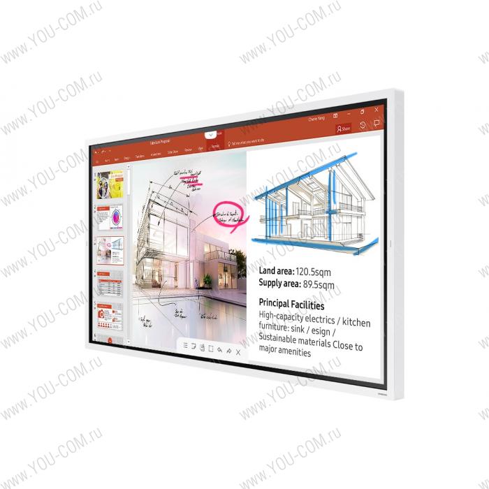 Интерактивная панель FLIP Samsung WM65R ( Диагональ 65", Яркость 350 Кд\м2, Контрастность 4000 к 1, ЖК,Режим работы 16/7 )