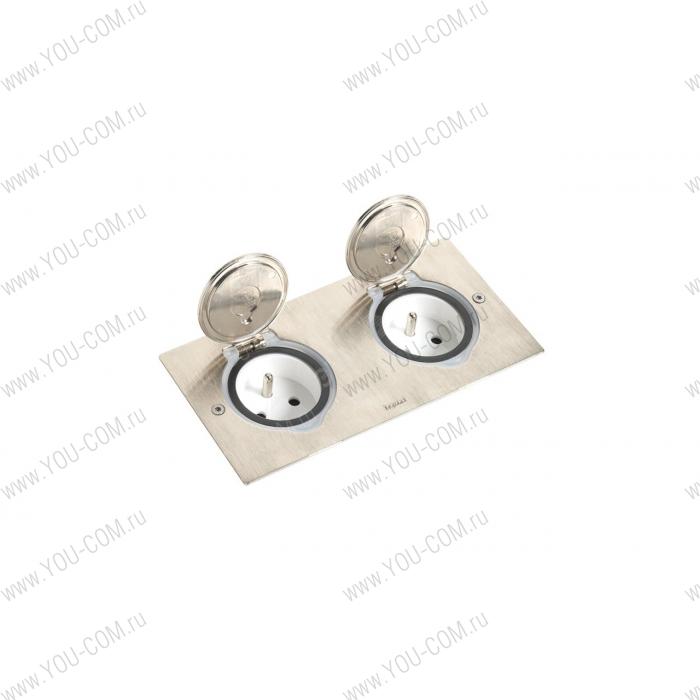 Встр. блок IP44 нерж. 2х2м Legrand 089702