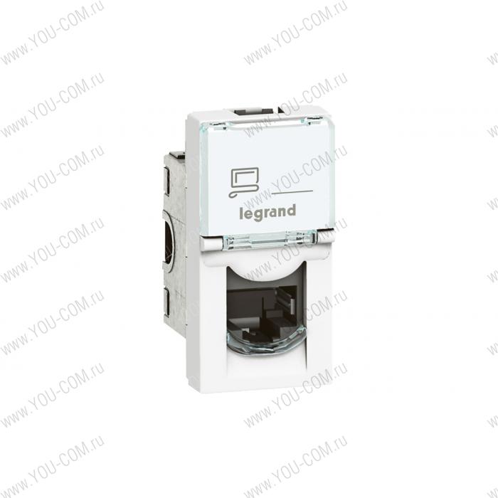 MOSAIC RJ45 STP кат6А 1мод бел Legrand 076573