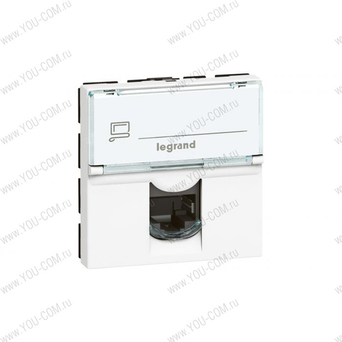 MOSAIC RJ45 STP кат6А 2мод бел Legrand 076576